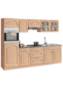 Wiho-Küchen Küchenzeile »Linz« ohne E-Geräte, Breite 270 cm , braun , wiho Küchen