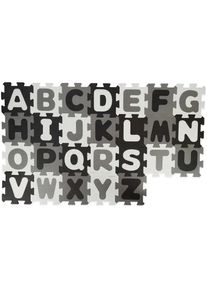 Puzzlematte »Buchstaben Schwarz-Weiss, 26-teilig« , bunt , bieco