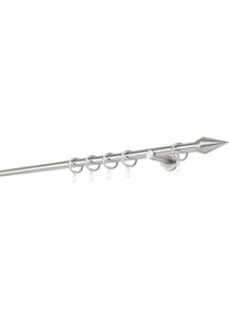 Gardinenstange »20mm Point Wandträger 6,5 cm«, 1 läufig-läufig, Fixmass , silberfarben , mydeco