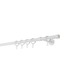 Gardinenstange »20mm Cap Wandträger 14 cm«, 1 läufig-läufig, Fixmass , weiss , mydeco