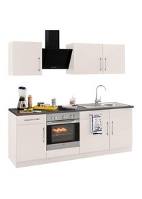 Wiho-Küchen Küchenzeile »Cali« ohne E-Geräte, Breite 220 cm , beige , wiho Küchen