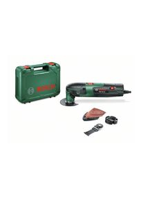 Bosch , Elektro-Multifunktionswerkzeug »PMF 220 CE«, (Set), Funktionen: Sägen; Fräsen; Schleifen; Schaben , grün , Transportkoffer und...