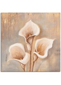 Wandbild »Antike Blüten«, Blumen, (1 St.), als Alubild, Outdoorbild, Leinwandbild, Poster, Wandaufkleber , beige , Artland