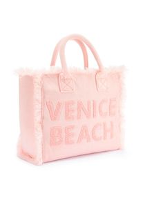 Venice Beach, Unisex, Shopper &raquo;Henkeltasche&laquo; Handtasche, Schultertasche, grosse Tasche, Tragetasche, Strandtasche, rosa, B/H/T: 35cm x 32cm x 14cm, 