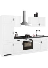 Wiho-Küchen Küchenzeile »Erla« ohne E-Geräte, Breite 270 cm , schwarz-weiss , wiho Küchen