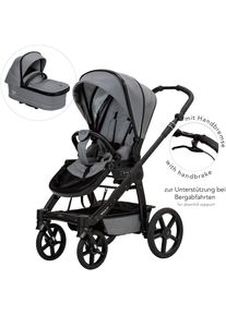 Hartan , Kombi-Kinderwagen &raquo;Rock it GTR Outdoor mit Handbremse&laquo; Made in Germany , grau