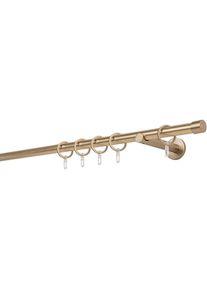 Gardinenstange »20mm Cap Wandträger 12 cm«, 1 läufig-läufig, Fixmass , grau , mydeco