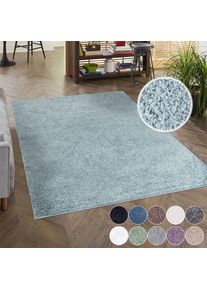 Hochflor-Teppich »City Shaggy« rechteckig 30 mm Höhe Auch als Läufer, Langflor, Uni, Shaggy, flauschig-weich , blau , Carpet City , Obermaterial:...