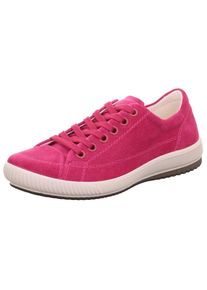 Legero , Sneaker »TANARO 5.0« mit Wechselfussbett, Freizeitschuh, Halbschuh, Schnürschuh , pink , Schnürschuh mit bequem gepolstertem Schaftrand