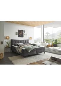 Boxbett »Melrose« inkl. Topper , grau , ED EXCITING DESIGN
