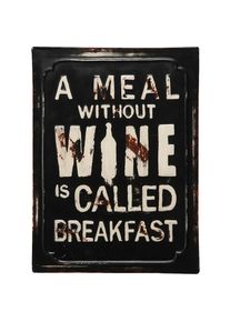 Metallbild »Metallbild - Wein 30x40cm«, (1 St.) , schwarz-weiss , AMBIENTE HAUS