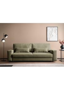 LeGer Home by Lena Gercke Schlafsofa »Imoga, Polster mit Schlaffunktion, 3-Sitzer Sofa, Couch mit Bettkasten« in modernen Farben und Stoffen, Bettfunktion, Liegefläche:...