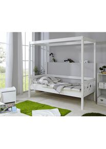 Himmelbett »Lino«, in diversen Breiten, Kiefer , weiss , Ticaa