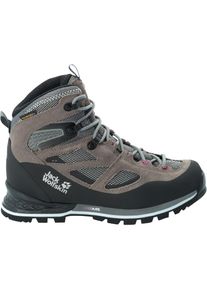 Jack Wolfskin, Unisex, Trekkingschuh &raquo;FORCE CREST TEXAPORE MID W&laquo;, tarmacgrau, pink, UK 7,5 - EU 41, Normalschaft, Robuster Allround-Premium-