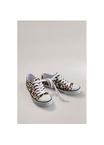 Aniston Shoes, Unisex, Aniston SHOES Sneaker , Freizeitschuh, Schn&uuml;rschuh - NEUE KOLLEKTION, leo, 37 (4,5), Toller Basic-Sneaker als perfekter 