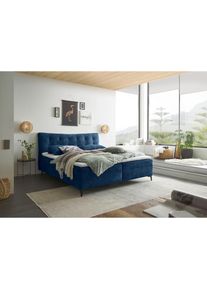 Boxbett »Melrose« inkl. Topper , blau , ED EXCITING DESIGN