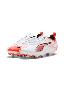 Puma , Jugendliche , Fussballschuh &raquo;ULTRA 5 PLAY FG/AG JR&laquo; f&uuml;r Rasenpl&auml;tze , weiss , Leichtes synthetisches Obermaterial f&uuml;r mehr Komfort und...