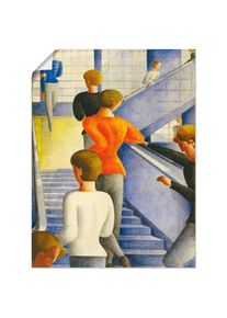 Wandbild »Bauhaustreppe. 1932«, Gruppen & Familien, (1 St.), als Alubild, Outdoorbild, Leinwandbild, Poster, Wandaufkleber , blau , Artland