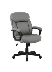 Bürostuhl »Julia, Chefsessel,«, Kunstleder, komfortable Polsterung, viele ergonomischen Funktionen , grau , Inosign