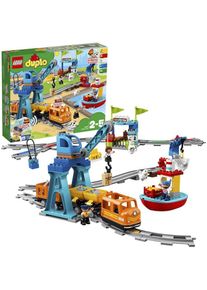 Lego , Konstruktionsspielsteine »Güterzug (10875), DUPLO Town«, (105 St.) , bunt , Spielbausteine