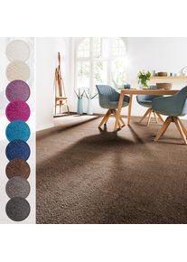 ANDIAMO , Teppichboden »Sophie, Frisee-Velours, Made in Netherlands« rechteckig 12 mm Höhe Uni Farben, Breite 400 cm oder 500 cm, strapazierfähig &...