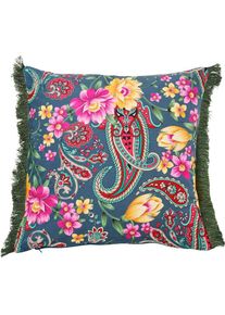 Dekokissen »Fringe Indian Summer« bedruckt, Reissverschluss, Kissenhüle ohne Füllung, 1 Stück , bunt , done. , Obermaterial: 100% Polyester