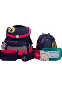 School-Mood, Unisex, School-Mood Schulranzen &raquo;Timeless Pro&laquo; retroreflektierende Fl&auml;chen, leni (hund) mit moodie willi wissbegier, B/H/T: 36cm x 42cm x