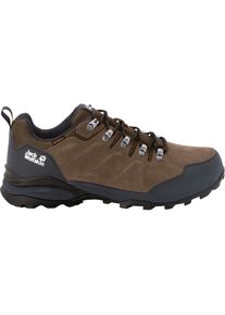 Jack Wolfskin, Herren, Hikingschuh &raquo;REFUGIO TEXAPORE LOW M&laquo;, braun, phantom, UK8-EU42, Normalschaft, Wanderschuh f&uuml;r leichte Tagestouren