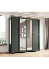 Home Affaire Drehtürenschrank »Evora, Landhausschrank in 3 verschieden Grössen, Türen mit Soft- Close« Kleiderschrank mit Spiegel, aus FSC -zertifiziertem...