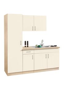 Wiho-Küchen Küche »Kiel« ohne E-Geräte, Breite 190 cm, Tiefe 60 cm , gelb , wiho Küchen