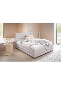 Polsterbett »Maylis« wahlweise mit und ohne Matratze und Lattenrost, auch in 200cm Breite , beige , LeGer Home by Lena Gercke