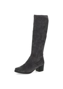 Caprice , Stiefel, Blockabsatz, Schlupfstiefel mit Stretch-XS-Schaft in schmaler Form , grau , Eleganter Schlupfstiefel in veganer Verarbeitung