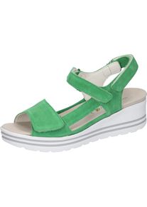 Waldläufer Waldläufer , Keilsandalette »H-Michelle« , Sommerschuh, Sandale, Keilabsatz, in bequemer Schuhweite H , grün , Sandalette mit praktischen...