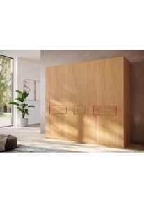 Home Affaire Kleiderschrank »Léopoldine aus Kernbuche, erhältlich in verschiedenen Breiten« Massivholz-Kleiderschrank, im 50 cm Raster planbar , farblos , Home...