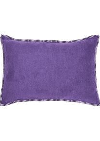 done., done. Dekokissen &raquo;Cozy&laquo; unifarben, Hotelverschluss, Kissenh&uuml;le ohne F&uuml;llung, 1 St&uuml;ck, lila, beige, unifarben, Baumwolle, Polyacryl, 1 Stk.
