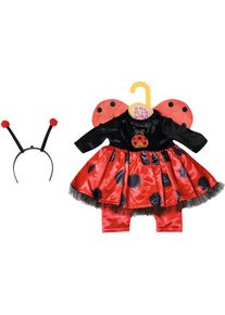 Baby Born Zapf Creation , Puppenkleidung »Dolly Moda, Marienkäfer Outfit, 43 cm« , rot