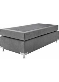 Boxspringbett »Holland« ohne Kopfteil, frei im Raum stellbar , grau , Westfalia Schlafkomfort