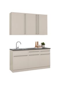 Wiho-Küchen Pantryküche »Chicago« ohne E-Geräte, Breite 160 cm , weiss , wiho Küchen