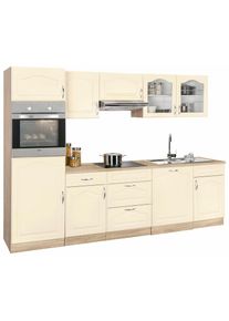 Wiho-Küchen Küchenzeile »Linz« ohne E-Geräte, Breite 280 cm , gelb , wiho Küchen