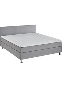 Boxbett »Edison« inkl. Bonnellfederkern-Matratze und Topper , grau , ATLANTIC HOME COLLECTION