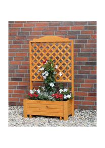 Spalier »Romantica« mit Pflanzkasten, BxTxH: 80x38x140 cm , braun , Promadino