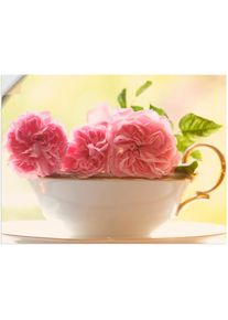 Wandbild »Vintage Rosen«, Blumen, (1 St.), als Leinwandbild, Poster, Wandaufkleber in verschied. Grössen , pink , Artland
