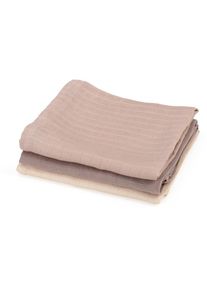 Schmusetuch»sebra3erSetMoonlightBeige75x75cm« , beige
