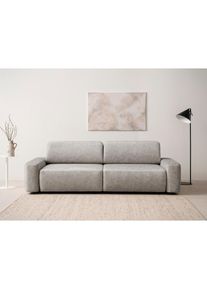 Inosign 3-Sitzer »TORGE (257cm), Sofa,Schlafsofa in Cord, Samtvelours, Struktur fein«, rundes Design, Schlaffunktion u. Bettkasten, Liegefläche: 135/200 cm...