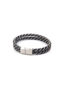 Firetti , Lederarmband »im sportlich-eleganten Stil, mehrreihig, geflochten« , schwarz , Geschmackvoller ArmSchmuck passend zu jedem Outfit