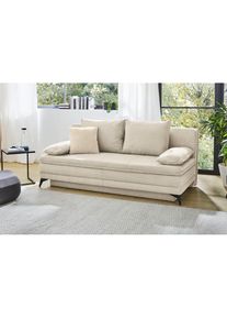 Jockenhöfer Schlafsofa »Laurin«, als Dauerschläfer geeignet, Bettfunktion und Stauraum/Bettkasten , beige , Jockenhöfer Gruppe