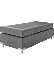 Boxspringbett »Holland«, ohne Kopfteil, frei im Raum stellbar , grau , Westfalia Schlafkomfort
