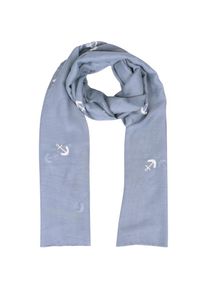 Capelli New York , Modeschal, mit Anker-Stickerei , blau