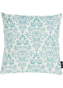 done., done. Dekokissen &raquo;Windsor Ornaments&laquo; Jacquardgewebte Kissenh&uuml;lle ohne F&uuml;llung mit Reissverschluss, 1 St&uuml;ck, mint, wei&szlig;, jaquard, struktur 