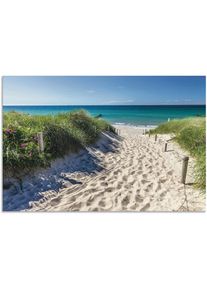 Wandbild »Weg zum Strand an der Ostsee«, Strandbilder, (1 St.), als Alubild, Outdoorbild, Leinwandbild, Poster, Wandaufkleber , blau , Artland